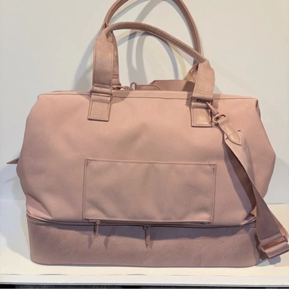 BEIS The Mini Weekender Atlas Pink + extras-makeup, toiletry, laptop 4 piece - Picture 9 of 16